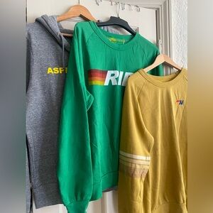 Set of 3 Aviator Nation sweatshirts! All size Large. New!